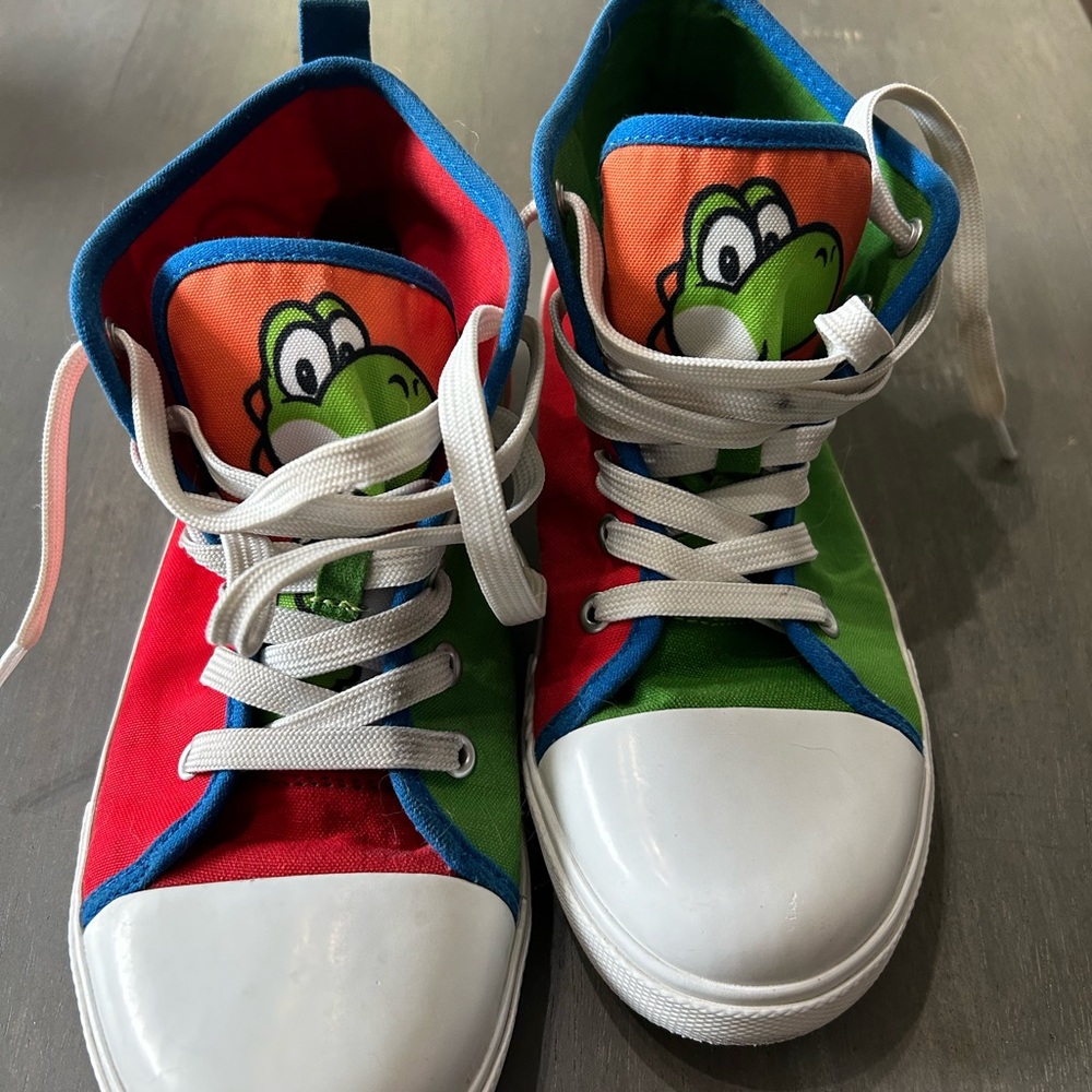 Mario Brother high top shoes.